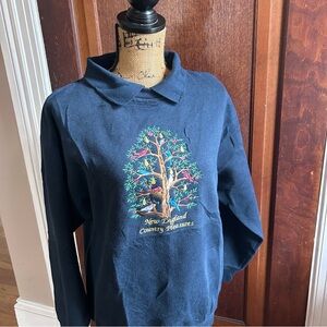 New England Country Pleasures Navy Sweatshirt